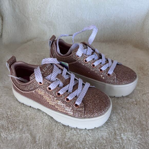 Skechers Girls Street Elevated Sneaker Rose Metallic Size 11.5 New In Box - Picture 5 of 6